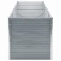 Willood Garten Hochbeet Verzinkter Stahl 240x80x77 cm Grau - Thumbnail 4