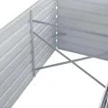 Willood Garten Hochbeet Verzinkter Stahl 240x80x77 cm Grau - Thumbnail 5