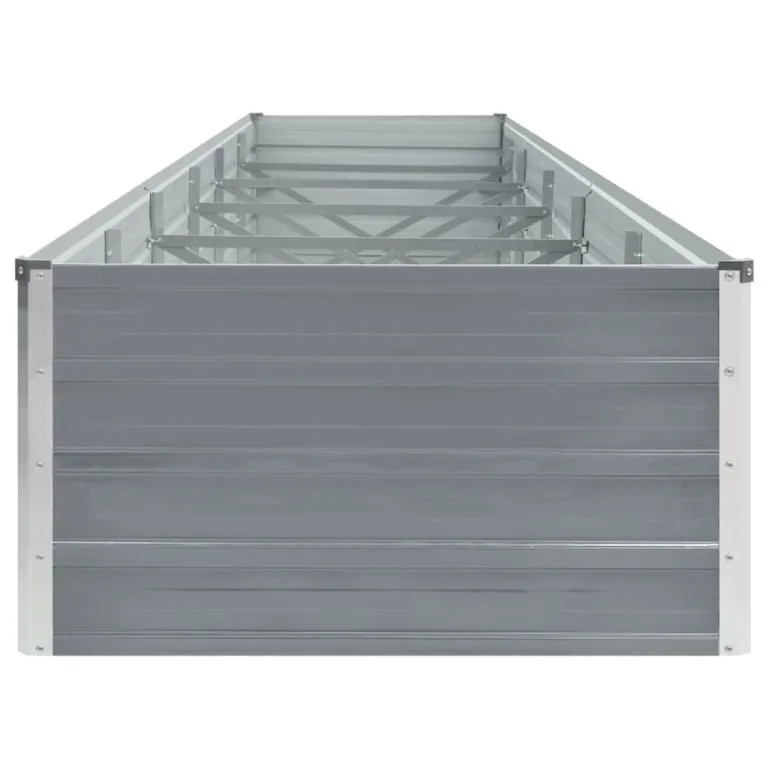 Willood Garten Hochbeet Verzinkter Stahl 480x80x45 cm Grau – Bild 4