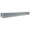 Willood Garten Hochbeet Verzinkter Stahl 480x80x45 cm Grau - Thumbnail 2