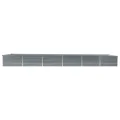 Willood Garten Hochbeet Verzinkter Stahl 480x80x45 cm Grau - Thumbnail 3