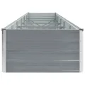 Willood Garten Hochbeet Verzinkter Stahl 480x80x45 cm Grau - Thumbnail 4