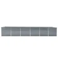 Willood Garten Hochbeet Verzinkter Stahl 480x80x77 cm Grau - Thumbnail 3