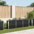 Willood Garten Hochbeet Verzinkter Stahl 240 x 40 x 77 cm Anthrazit - Thumbnail 1