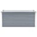 Willood Garten Hochbeet Verzinkter Stahl 100x40x45 cm Grau - Thumbnail 3
