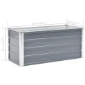 Willood Garten Hochbeet Verzinkter Stahl 100x40x45 cm Grau - Thumbnail 7