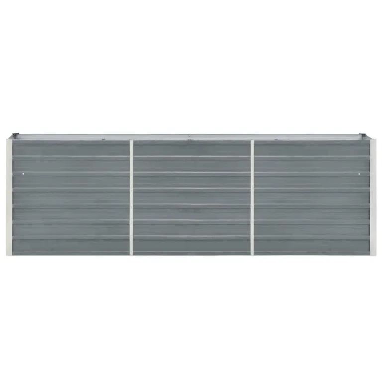 Willood Hochbeet Verzinkter Stahl 240x40x77 cm Grau – Bild 2