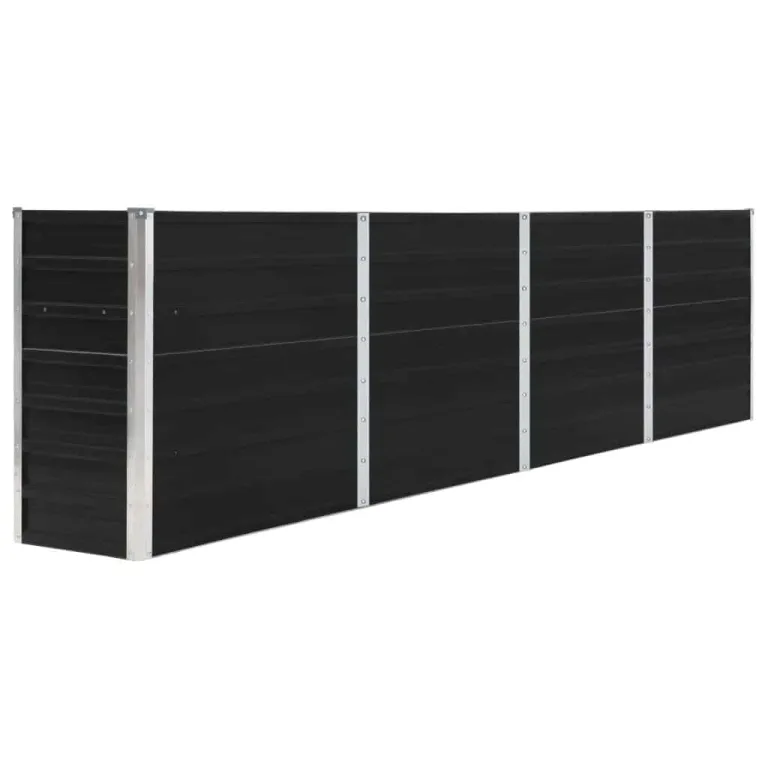 Willood Hochbeet 320 x 40 x 77 cm Verzinkter Stahl Anthrazit – Bild 2