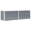 Willood Garten Hochbeet Verzinkter Stahl 160x40x45 cm Grau - Thumbnail 2