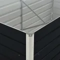 Willood Hochbeet 160 x 80 x 45 cm Verzinkter Stahl Anthrazit - Thumbnail 5