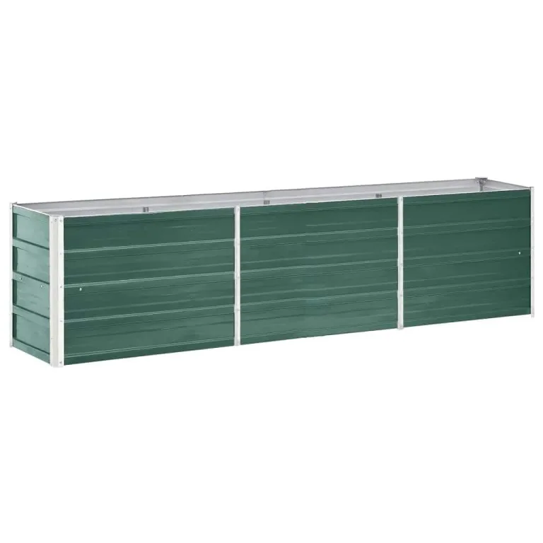 Willood Garten Hochbeet Verzinkter Stahl 240×40×45 cm Grün – Bild 2