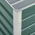 Willood Garten Hochbeet Verzinkter Stahl 240×40×45 cm Grün - Thumbnail 6