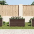 Willood Garten Hochbeet Braun 160 x 40 x 77 cm Verzinkter Stahl - Thumbnail 3