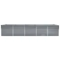 Willood Garten Hochbeet Verzinkter Stahl 400×80×77 cm Grau - Thumbnail 3