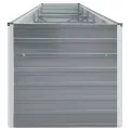 Willood Garten Hochbeet Verzinkter Stahl 400×80×77 cm Grau - Thumbnail 4