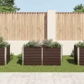Willood Hochbeet Braun 160 x 80 x 77 cm Verzinkter Stahl - Thumbnail 3