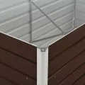 Willood Hochbeet Braun 160 x 80 x 77 cm Verzinkter Stahl - Thumbnail 6