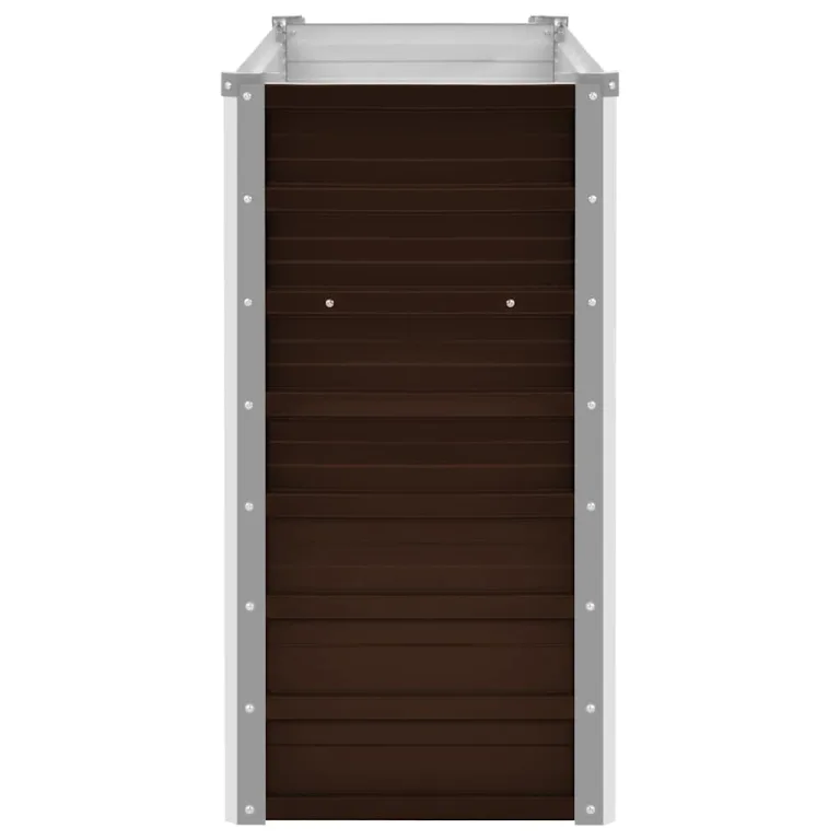 Willood Garten Hochbeet Braun 100 x 40 x 77 cm Verzinkter Stahl – Bild 5