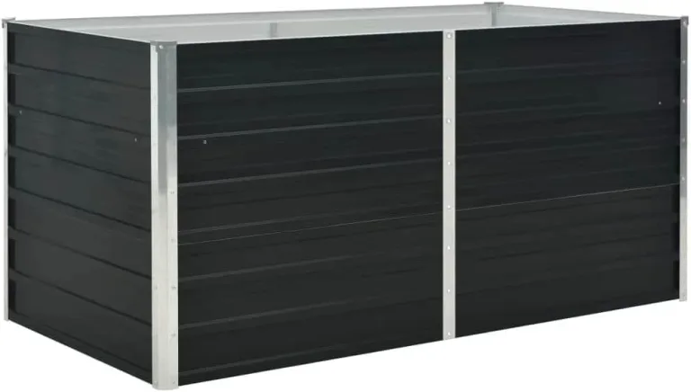 Hochbeet Anthrazit 160 x 80 x 77 cm Verzinkter Stahl – Bild 3