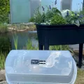 Prosperplast Hochbeet Frühbeet Bloomo mit abnehmbaren Beinen und Deckel | Frühbeet für Garten und Balkon | aus Kunststoff | Anthrazit | wetterfest | 78 x 82 x 37 cm (Hochbeet (Einzelausführung)) - Thumbnail 4