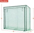Floordirekt - Gewächshaus UV-beständig - Gewächshaus mit Metallablagegitter - Langlebig. Witterungsbeständiges Pflanzenhaus für Gemüse Kräuter. Blumen (77x200x169cm Botanika) - Thumbnail 4