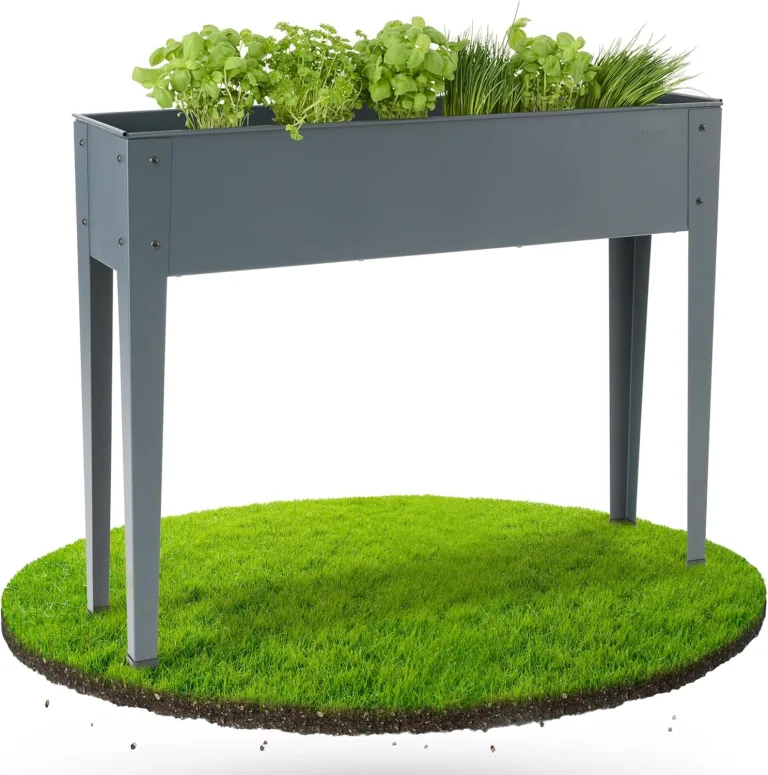Arebos Hochbeet 101,5 x 26 x 80 cm | Frühbeet Kräuterbeet Pflanzenbeet Blumenkasten Garten Terassen Gemüsebeet Gartenbeet Blumenkübel für Balkon | ideal für den Anbau von Gemüse Obst Kräutern – Bild 1