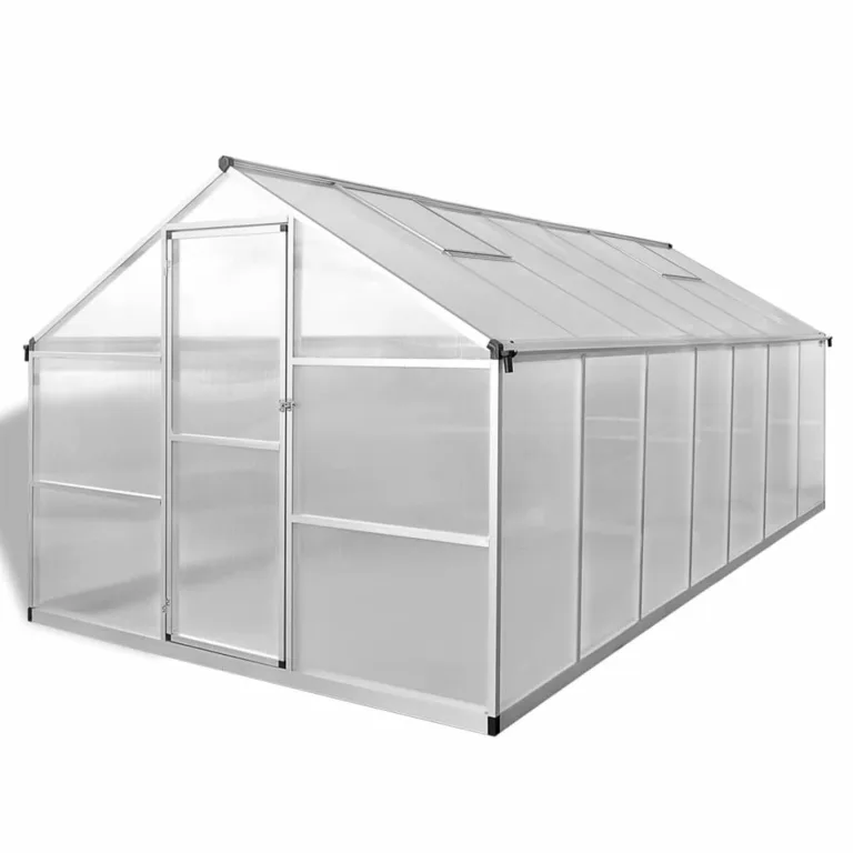 IKAYAA Gewächshaus Verstärkt Aluminium 10,53 m², Gewächshäuser, Gewaechshaus, Gewächshaus Balkon, Gewächshaus Groß, Balkon Gewächshaus – Bild 2