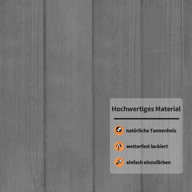 M MCombo Gewächshaus Frühbeet aus Holz, für Balkon & Garten, Klein Treibhaus Greenhouse Aufsatz Kasten Winterfest, 0760 – Bild 7
