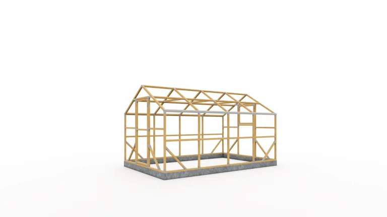 ECO Holz Gewächshaus Garten Treibhaus Tomatenhaus Holzhaus Pflanzhaus (Braun, 4 x 2.6 m) – Bild 6