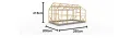 ECO Holz Gewächshaus Garten Treibhaus Tomatenhaus Holzhaus Pflanzhaus (Braun, 4 x 2.6 m) - Thumbnail 10