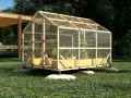 ECO Holz Gewächshaus Garten Treibhaus Tomatenhaus Holzhaus Pflanzhaus (Braun, 3 x 2.6 m) - Thumbnail 1