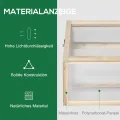 Outsunny Frühbeet aus Holz, Mini Gewächshaus 90 x 52 x 49,5 cm, Treibhaus mit Abdeckung, lichtdurchlässig Frühbeetkasten, Winterfest Hochbeet für Garten, Balkon, Naturholz - Thumbnail 3
