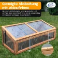 Coemo Hochbeet mit Frühbeetaufsatz 90 × 40 × 120 cm – ergonomisches Gartenbeet aus Holz – wetterfest & nachhaltig – für Gemüse, Kräuter & Blumen – rückenschonend mit Stauraum & einfacher Montage - Thumbnail 2