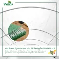 Garten-Gewächshaus Tunnel 2 × 3,5 m - 7 m² Folientunnel mit Stahlrahmen | PE-Folie 140 g/m² UV-beständig | 6 Fenster mit Moskitonetz | Pflanzenschutz | Weiß - Thumbnail 6