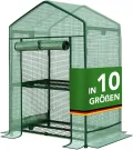 CASA PURA - Gewächshaus 143x143x195 - UV-beständig - Gewächshaus mit Metallablagegitter - Langlebig. Witterungsbeständiges Pflanzenhaus (Harrest) - Thumbnail 1