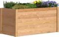 dobar® XL Hochbeet Massivholz Douglasie Bausatz - Naturbelassenes Kräuterbeet für Außen - Hochbeet-Kit für Garten inklusive Pflanzvlies - 420 L, Natur - Thumbnail 5