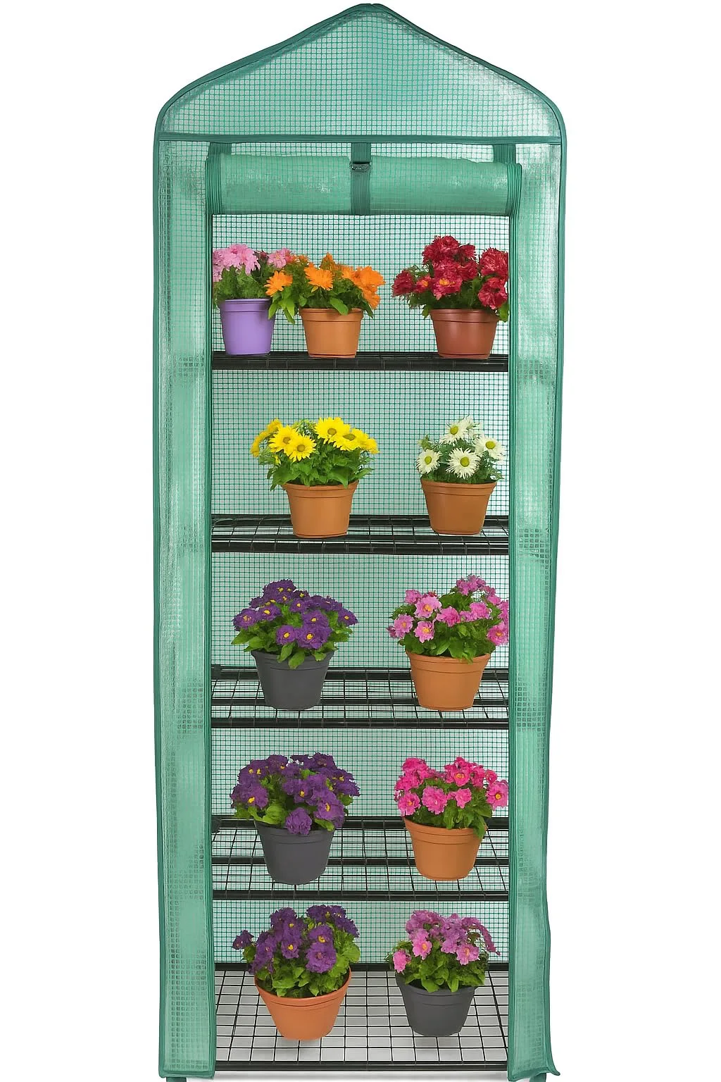 DIVCHI Gewächshaus mit 5 Etagen, Mini-Gewächshaus für den Innen- und Außenbereich, Robustes Gewächshaus, ideal für den Anbau von Gemüse, Blumen, Kräutern und Setzlingen - Bild 1