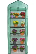 DIVCHI Gewächshaus mit 5 Etagen, Mini-Gewächshaus für den Innen- und Außenbereich, Robustes Gewächshaus, ideal für den Anbau von Gemüse, Blumen, Kräutern und Setzlingen - Thumbnail 2