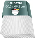 Hohlkammerplatten für Gewächshaus 60,5 x 66,2 cm - Polycarbonatplatten, Kunststoffplatten 4mm, Wetterfeste Gewächshausplatten, Polycarbonat Stegplatten, Transparentes & UV-beständige Wellplattendach - Thumbnail 1