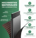 UDPATIO Hochbeet aus Metall,240x60x90 cm,Zink-Aluminium Freistehendes Hochbeete für Garten und Balkon, 1296 L Pflanzkasten für Garten, zum Anbau von Gemüse, Blumen und Obst, Rot Holz-Effekt - Thumbnail 3