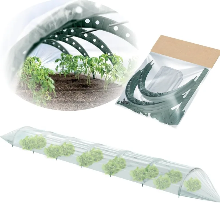 Pflanztunnel Gartentunnel Treibhaus Tomatenhaus Tunnelbögen 2 Größen (Grün, 3,60m) – Bild 1