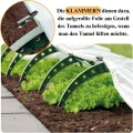 Pflanztunnel Gartentunnel Treibhaus Tomatenhaus Tunnelbögen 2 Größen (Grün, 2,40m) - Thumbnail 8