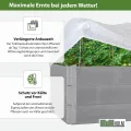 TRUTZHOLM Hochbeetabdeckung 120 x 80 cm Bogenabdeckung mit Vlies Frühbeetabdeckung - Thumbnail 5