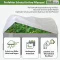 TRUTZHOLM Hochbeetabdeckung 120 x 80 cm Bogenabdeckung mit Vlies Frühbeetabdeckung - Thumbnail 2