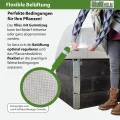 TRUTZHOLM Hochbeetabdeckung 120 x 80 cm Bogenabdeckung mit Vlies Frühbeetabdeckung - Thumbnail 4