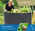 WESTMANN Hochbeet aus Metall inkl. Aussaatkalender | 160x80x82 cm Grau | Kräuterbeet für Garten & Terrasse | Holzhochbeet & Frühbeet zum Bepflanzen von Gemüse & Kräutern - Thumbnail 4