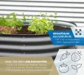 WESTMANN Hochbeet aus Metall inkl. Aussaatkalender | 160x80x82 cm Grau | Kräuterbeet für Garten & Terrasse | Holzhochbeet & Frühbeet zum Bepflanzen von Gemüse & Kräutern - Thumbnail 6