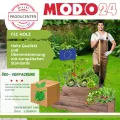 Hochbeet Holz, Kräuterbeet, Gartenbeet, Pflanzbeet, Blumenbeet, Stufenbeet, für Garten und Terrasse, Kiefernholz, Massivholz, höhenverstellbar, Abmessungen 18x90x80 cm, Farbe: Natur - Thumbnail 8