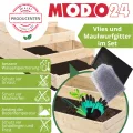 Hochbeet Holz, Kräuterbeet, Gartenbeet, Pflanzbeet, Blumenbeet, Stufenbeet, für Garten und Terrasse, Kiefernholz, Massivholz, höhenverstellbar, Abmessungen 18x60x30 cm, Farbe: Grau - Thumbnail 4