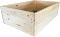 Lermowoood Hochbeet aus Holz 120x60x30 cm Natur – Pflanzkasten für Gemüse & Kräuter – mit Agrovließ – steckbar & stapelbar- Aussenbereich ideal für Garten, Balkon & Terrasse - Thumbnail 2